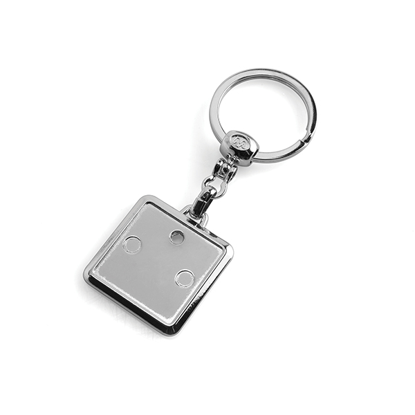 Square Dome Keyring - Sourcing Magic