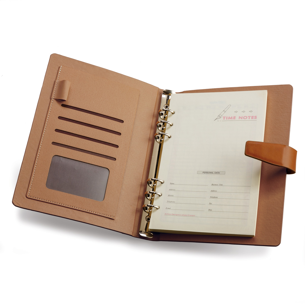 Bamboo & PU Personalized Planner Product Image