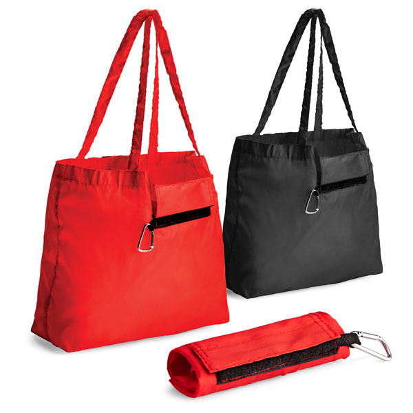 Foldable Shopper with Carabiner Product Image