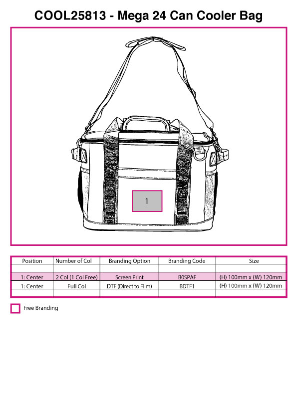 Mega 24 Can Cooler Bag view