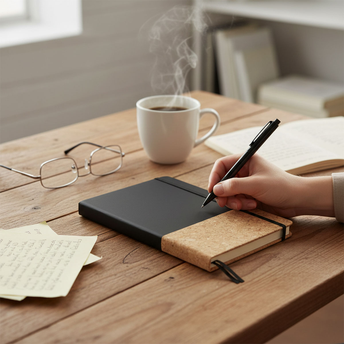 Durham A5 Cork & PU Notebook - 4