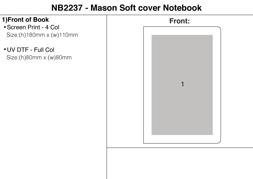 Mason Soft cover Notebook view
