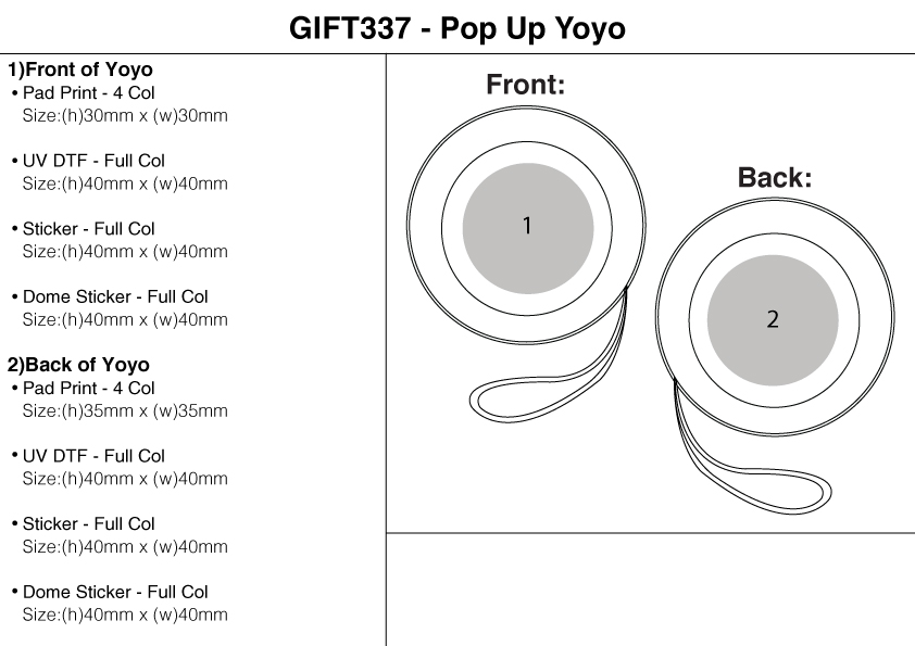 Pop Up YoYo view