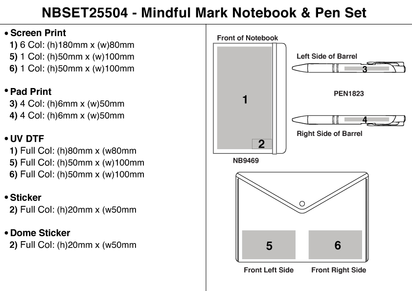 Mindful Mark Notebook & Pen Set view