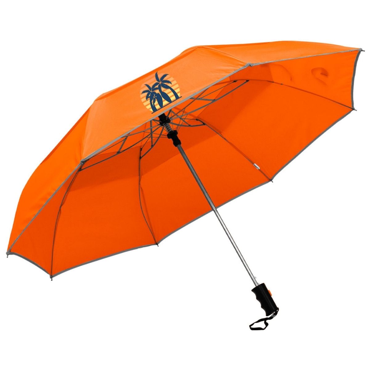Reflective Piping Windproof Umbrella - 19