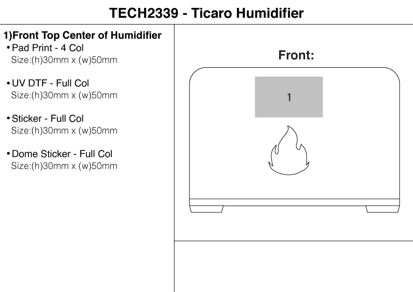 Ticaro Humidifier view
