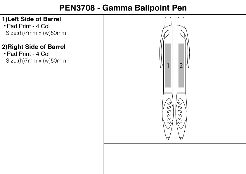 Gamma Ballpoint Pen view