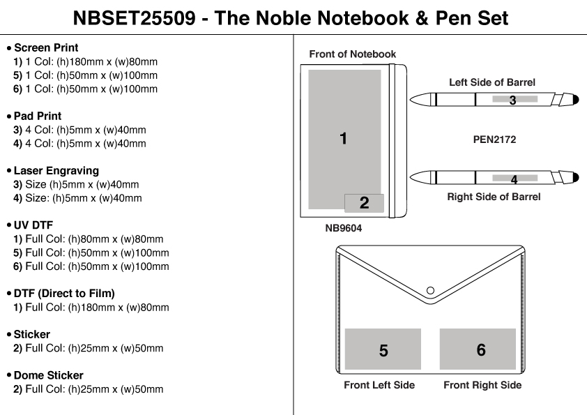 The Noble Notebook & Pen Set view