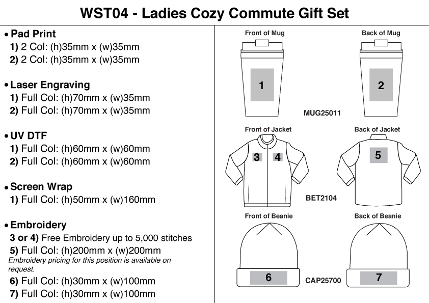 Ladies Cozy Commute Gift Set view