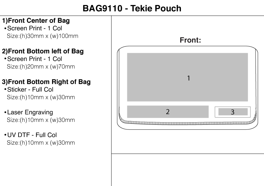 Tekie Pouch view