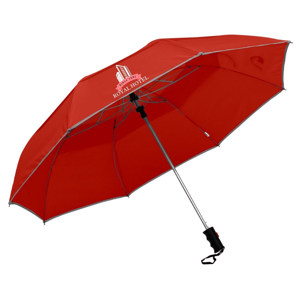 Reflective Piping Windproof Umbrella - 25