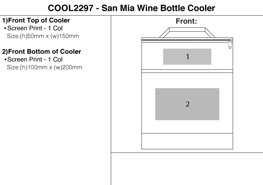 San Mia Wine Bottle Cooler view