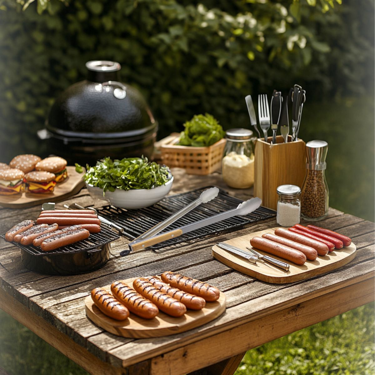Braai Tong with Bamboo Handle - 3