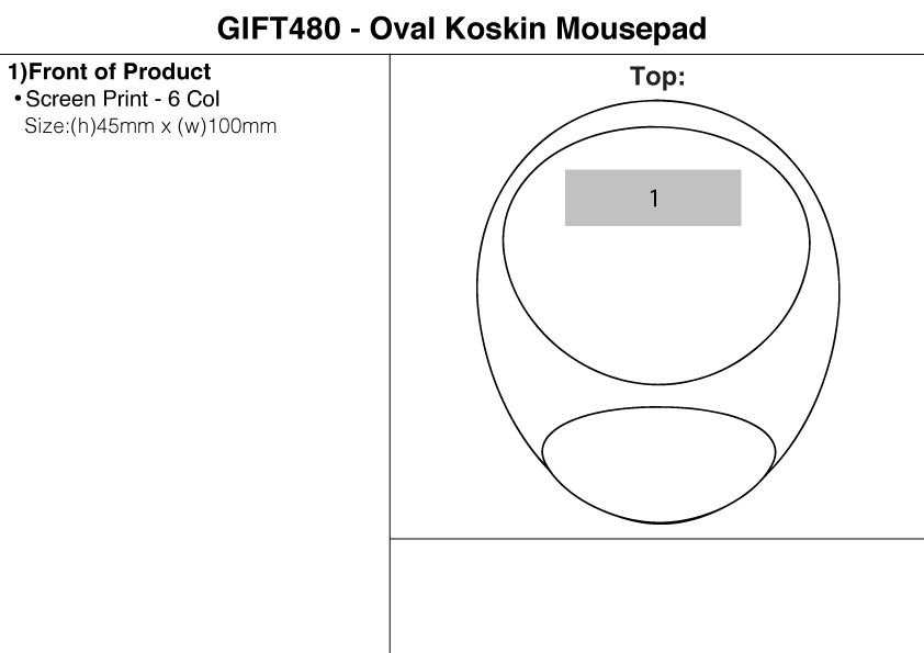 Oval Koskin Mousepad view