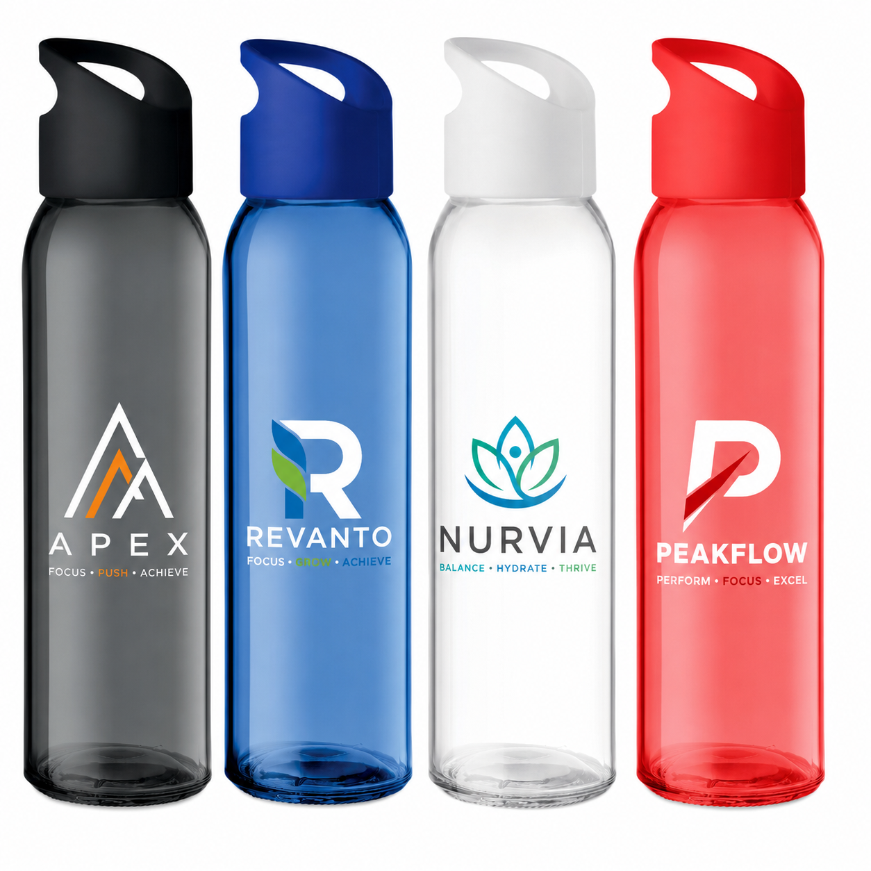 500ml Praga Glass Water Bottle - 5