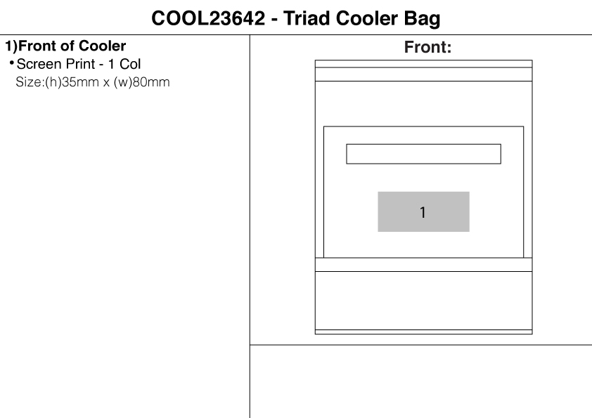 Triad Cooler Bag view