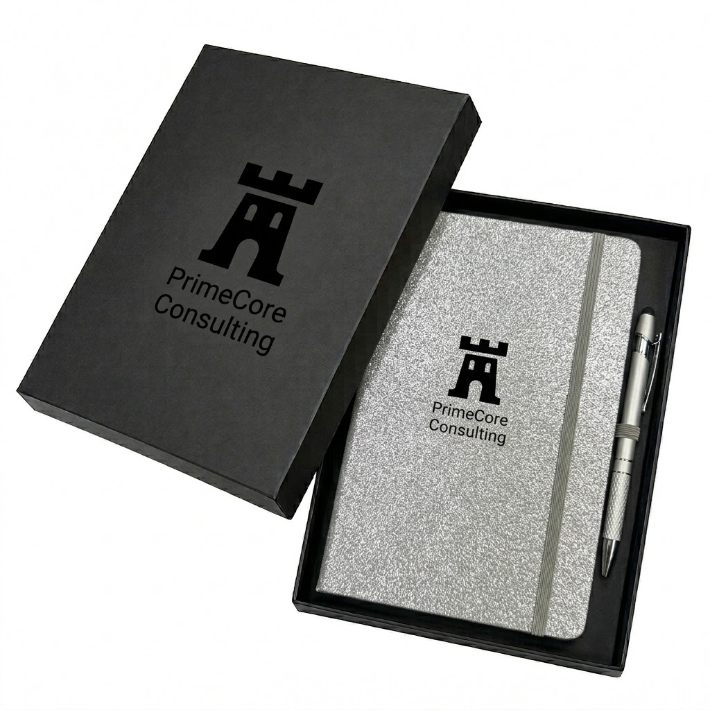 Shimmer Notebook & Pen Gift Set - 10