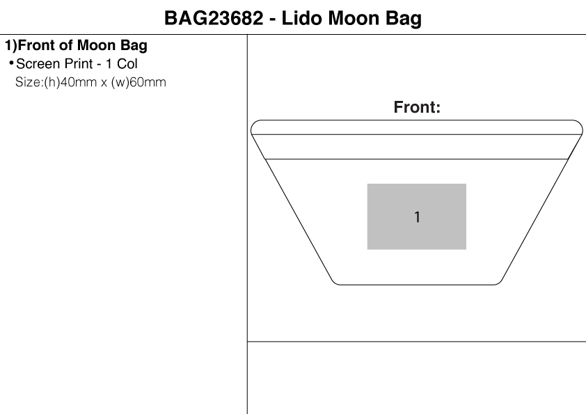 Lido Moon bag view
