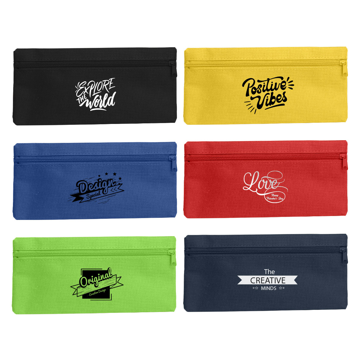 15cm Zip & Scribble Pencil Case - 2