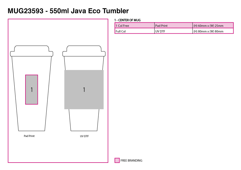 550ml Java Eco Tumbler view