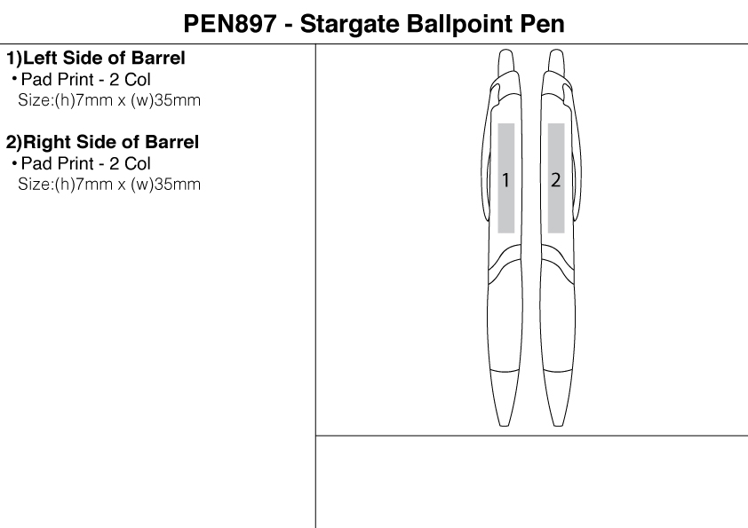Stargate Ballpoint Pen view