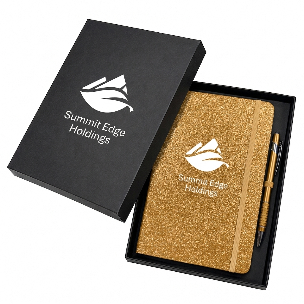 Shimmer Notebook & Pen Gift Set - 6