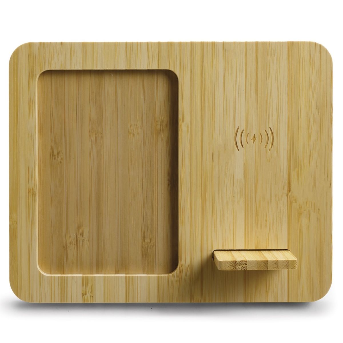 Bamboo Wireless Charger & Photo Frame - 16