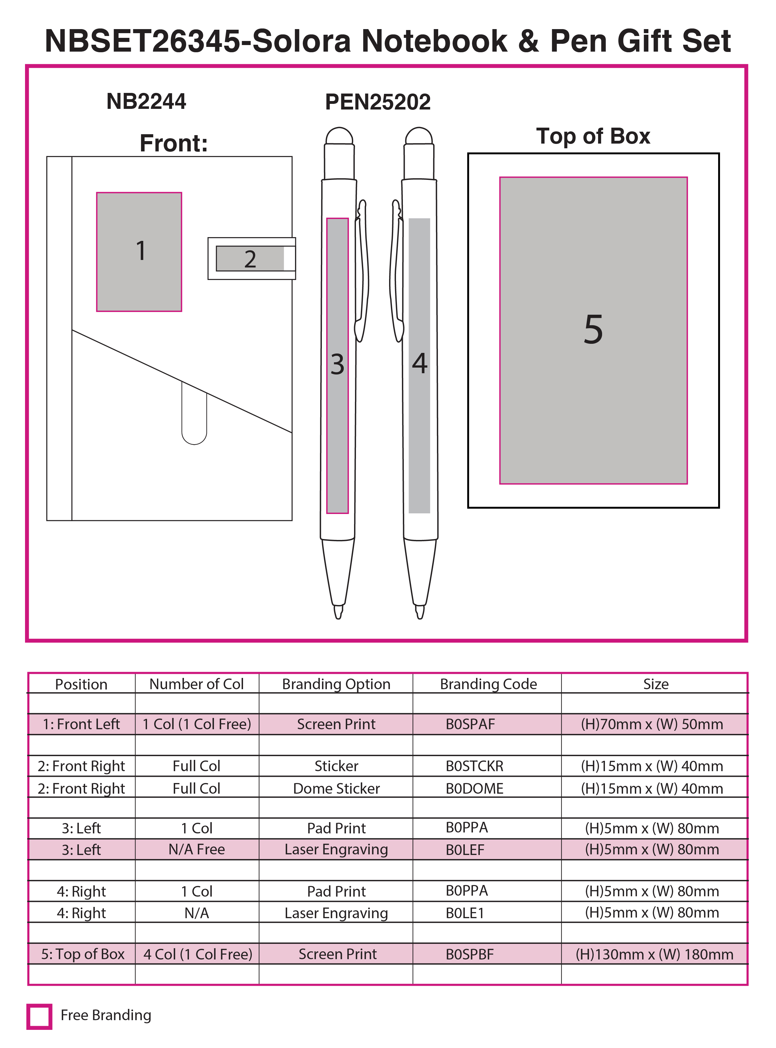 Solora Notebook & Pen Gift Set view