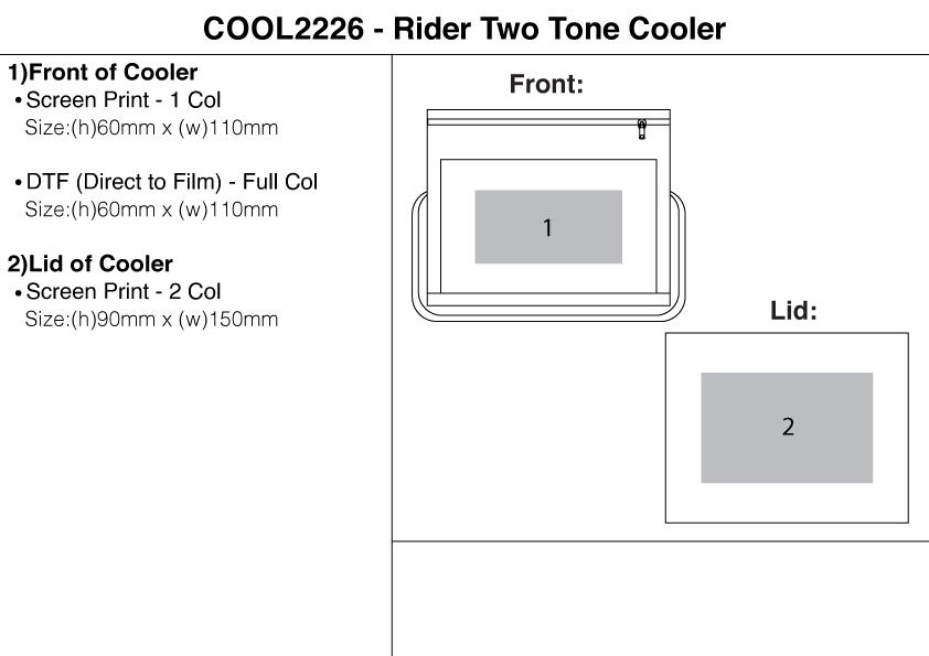 Rider Two Tone Cooler view