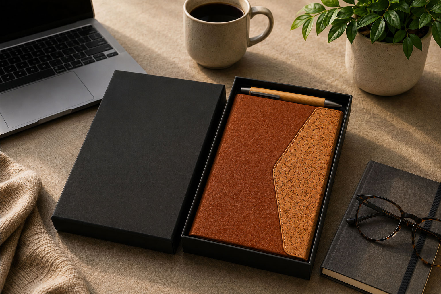 Terra Pu Notebook & Pen Gift Set - 2