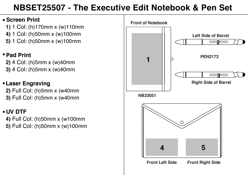 The Executive Edit Notebook & Pen Set view