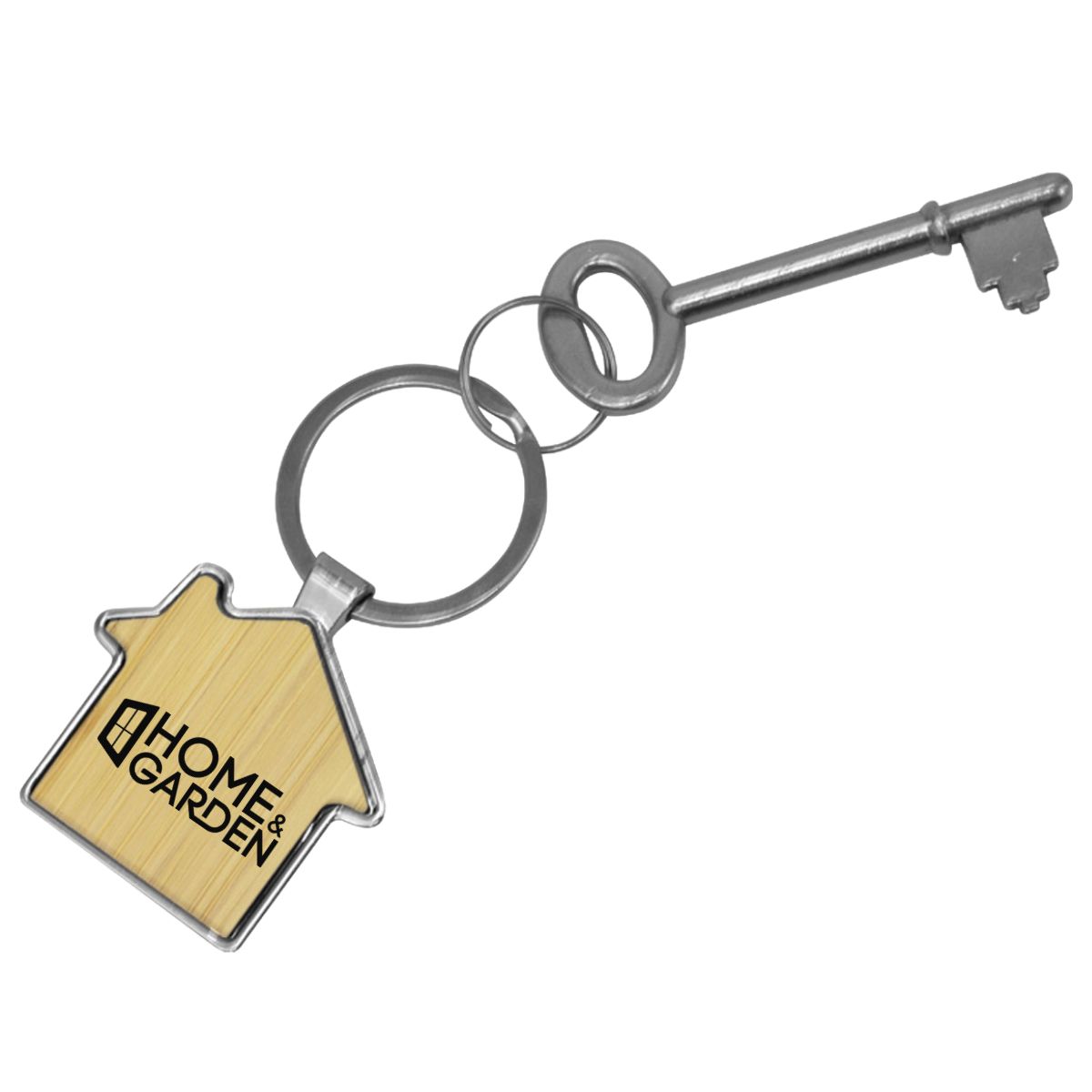 House Metal Bamboo Keyring - 7