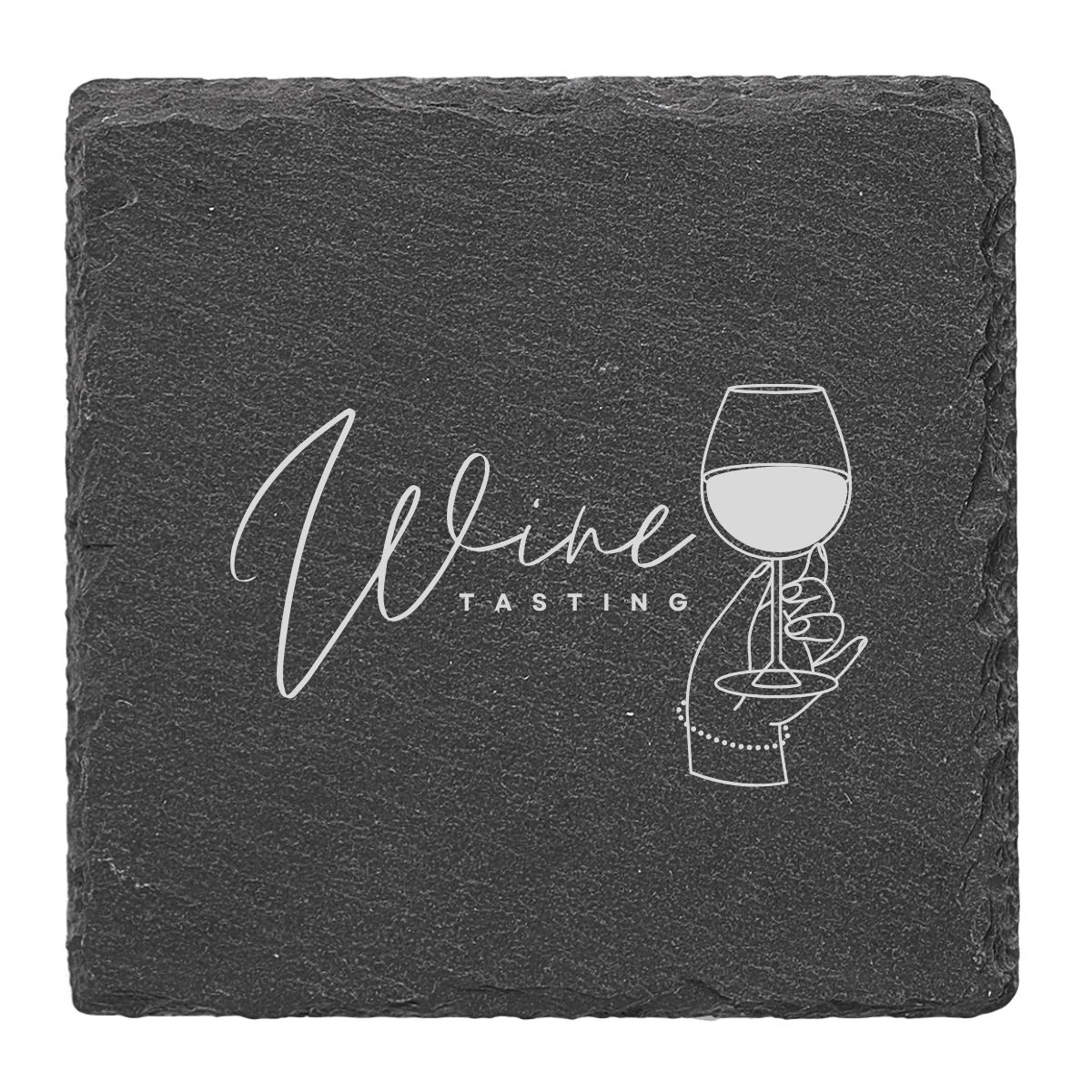 4 Piece Slate Coaster Set - 4