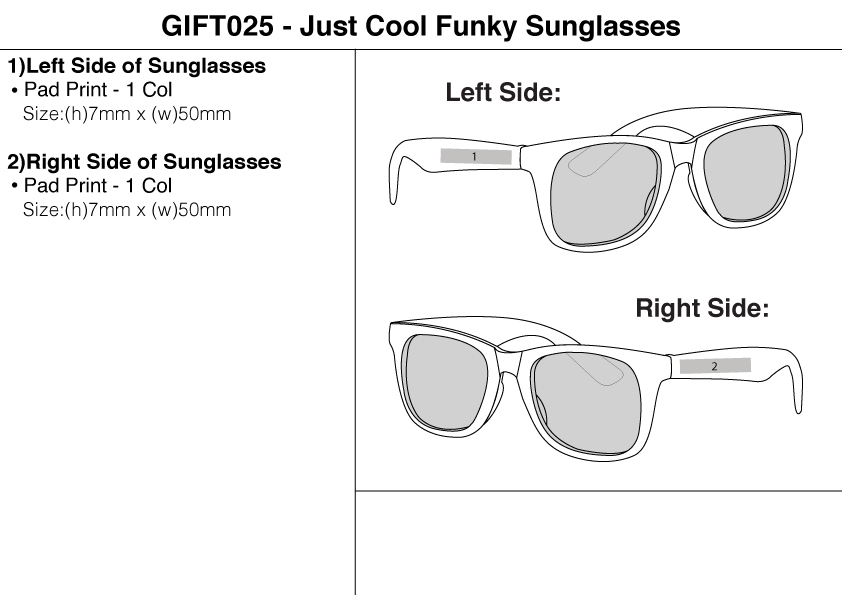 Just Cool Funky Sunglasses view