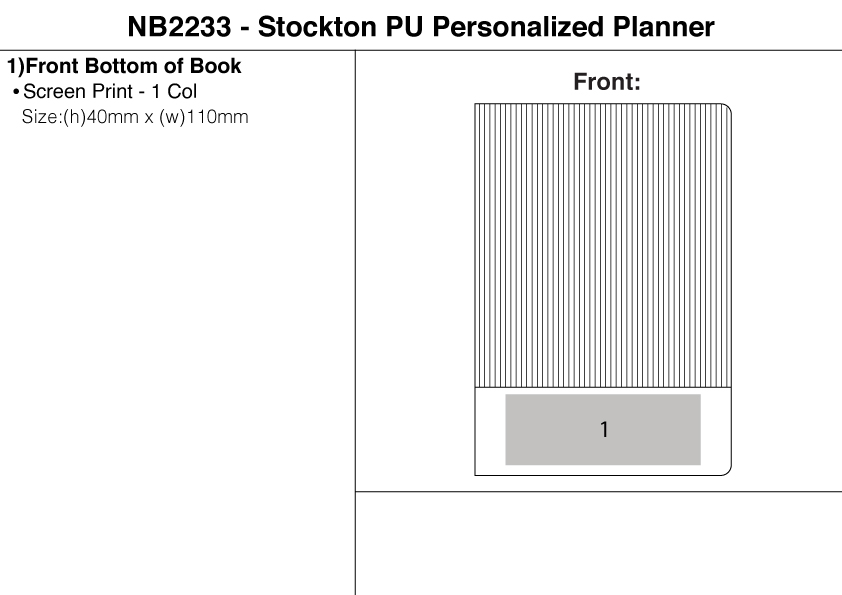 Stockton PU Personalized Planner view