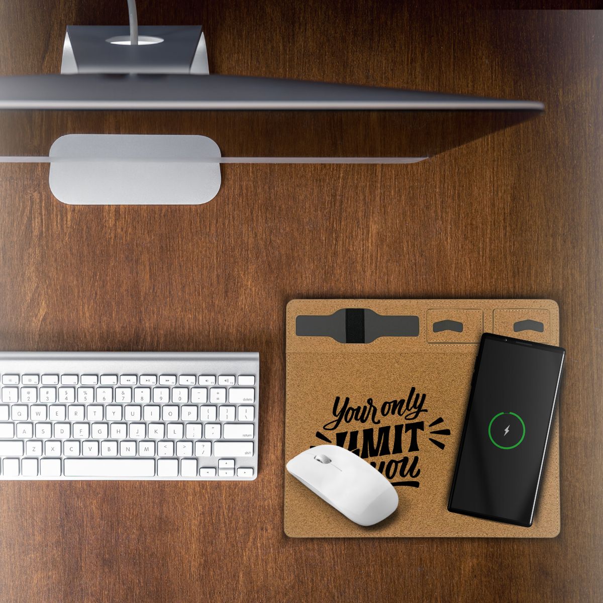 Luan Cork Wireless Charger & Mousepad - 3