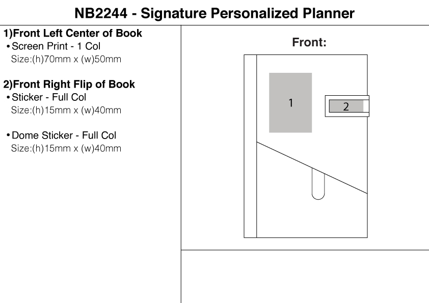 Signature Personalized Planner view