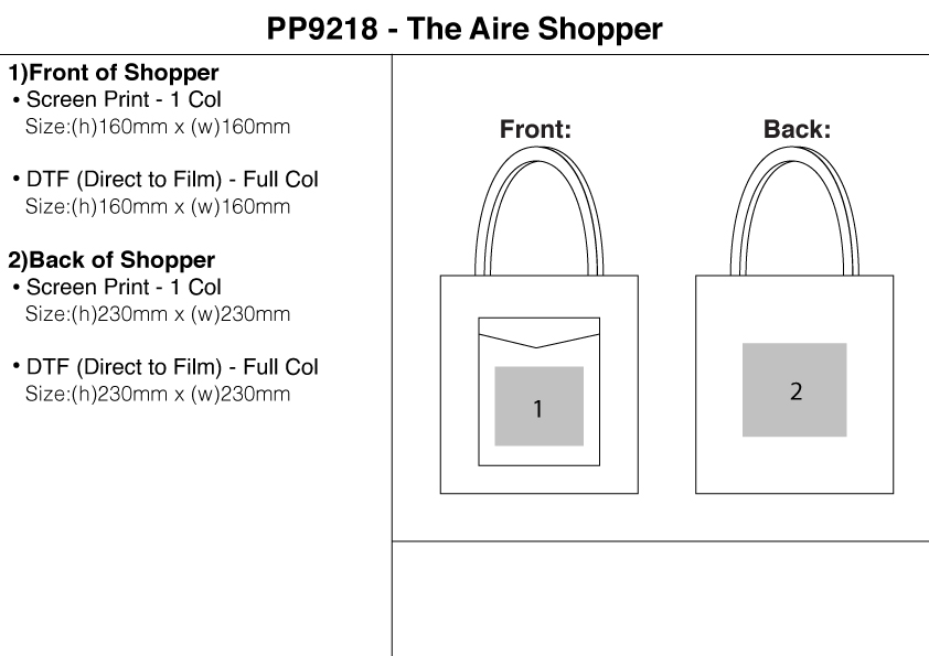 The Aire Shopper view