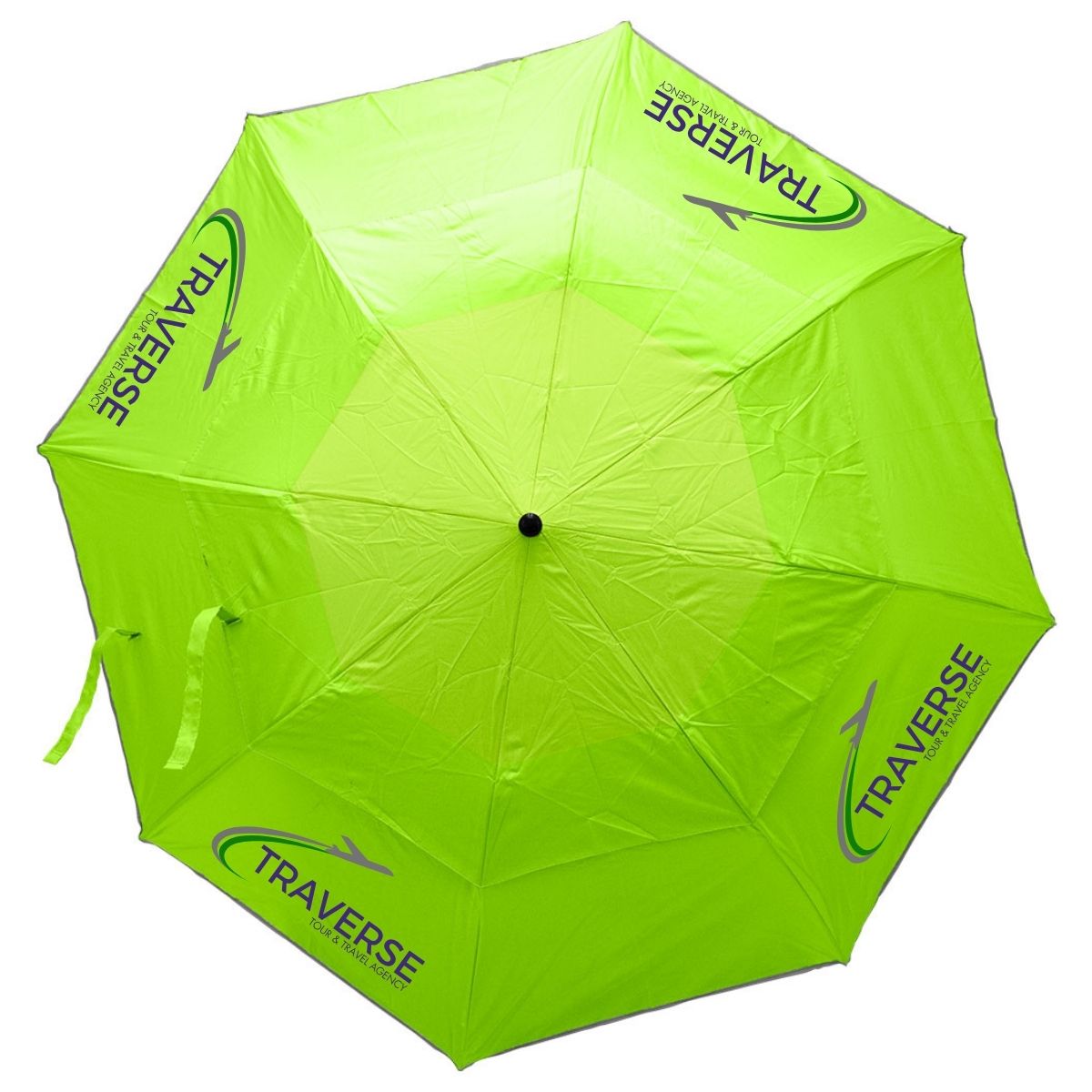 Reflective Piping Windproof Umbrella - 12