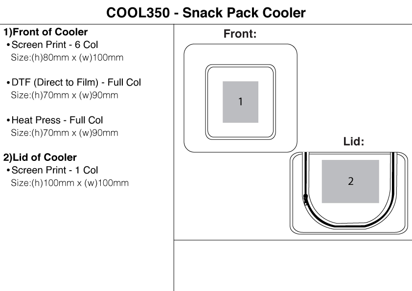 Snack Pack Cooler view