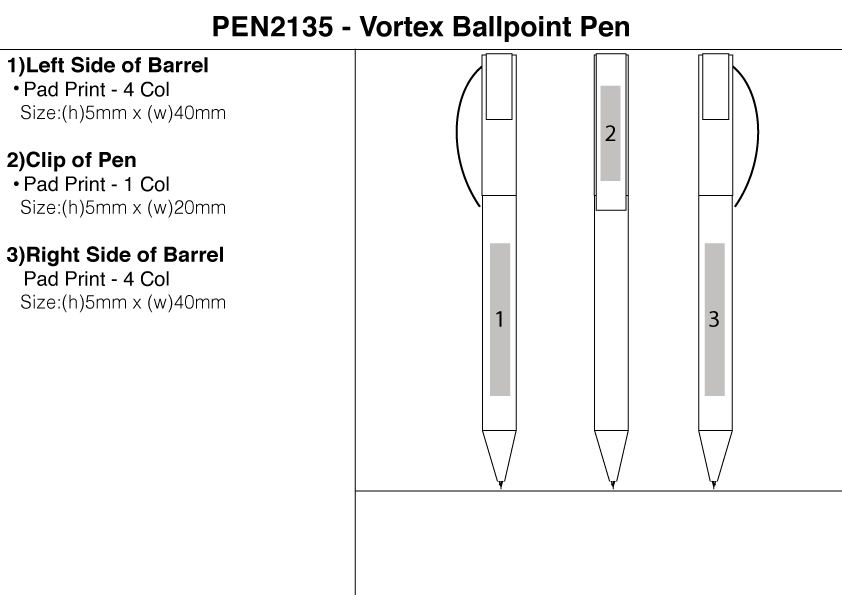 Vortex Ballpoint Pen view