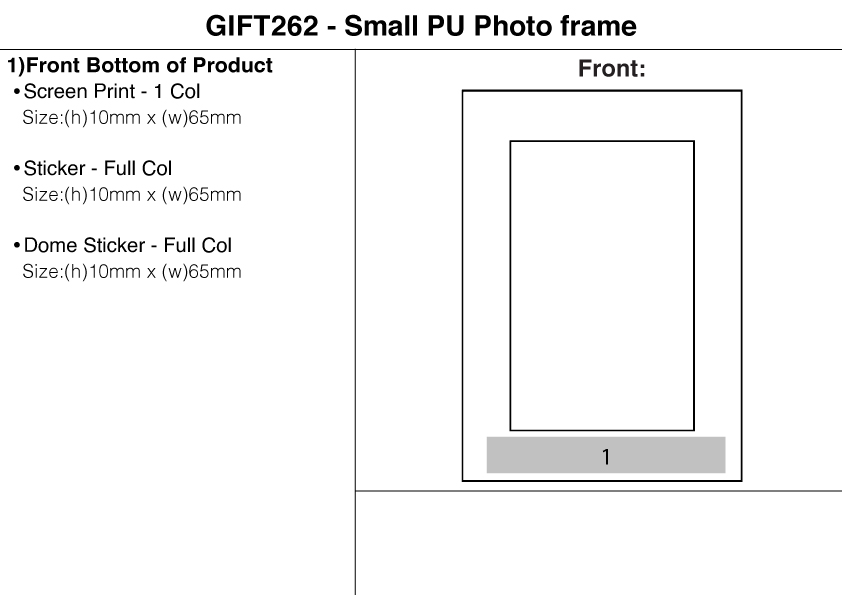 Small PU Photo frame view