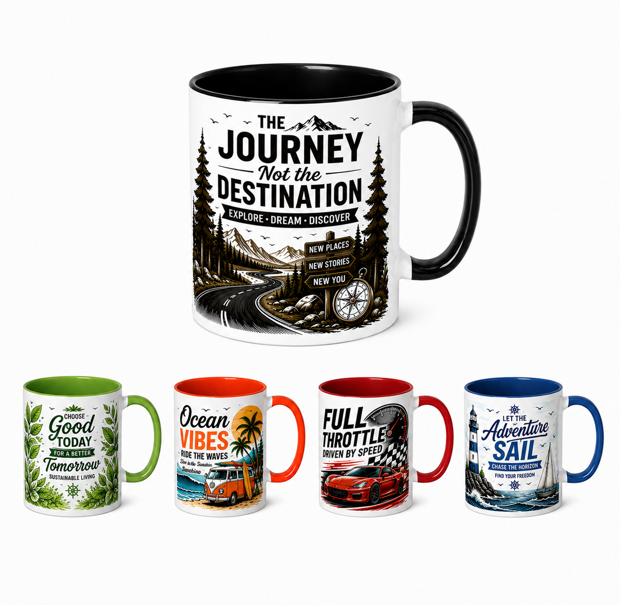 300ml Two Tone Sub Mug image