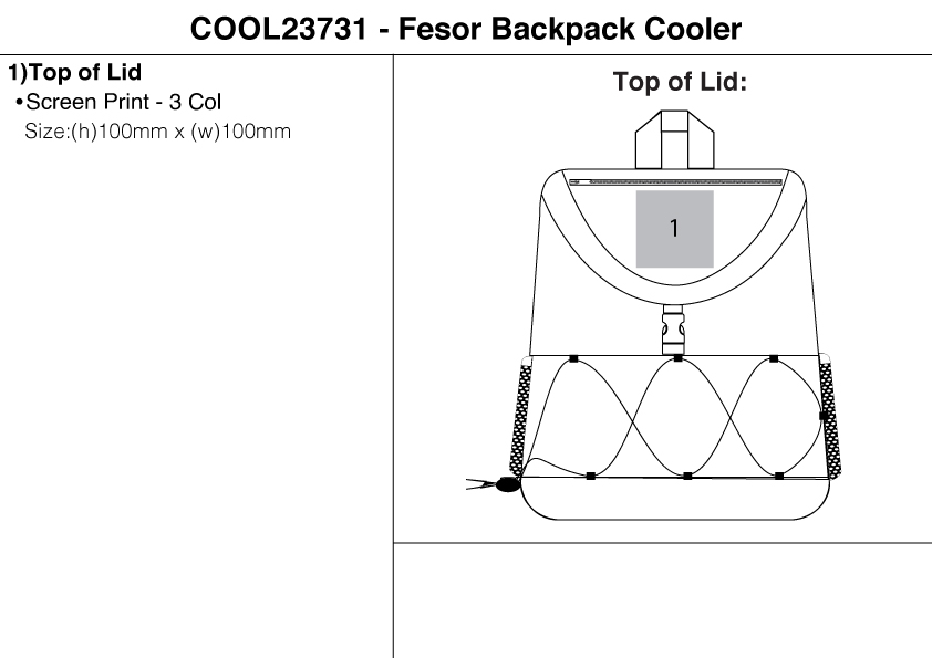 Fesor Backpack Cooler view
