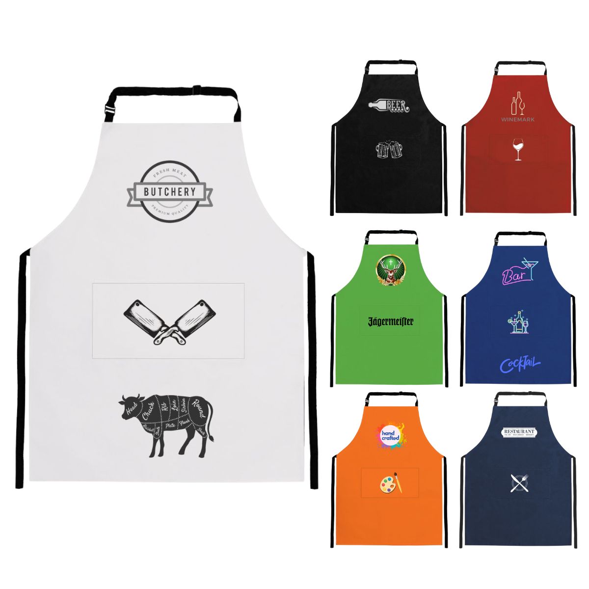 Biere Colour Apron with Pocket - 3