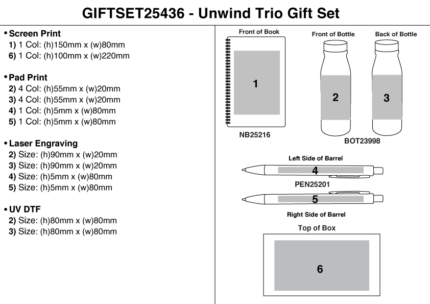 Unwind Trio Gift Set view