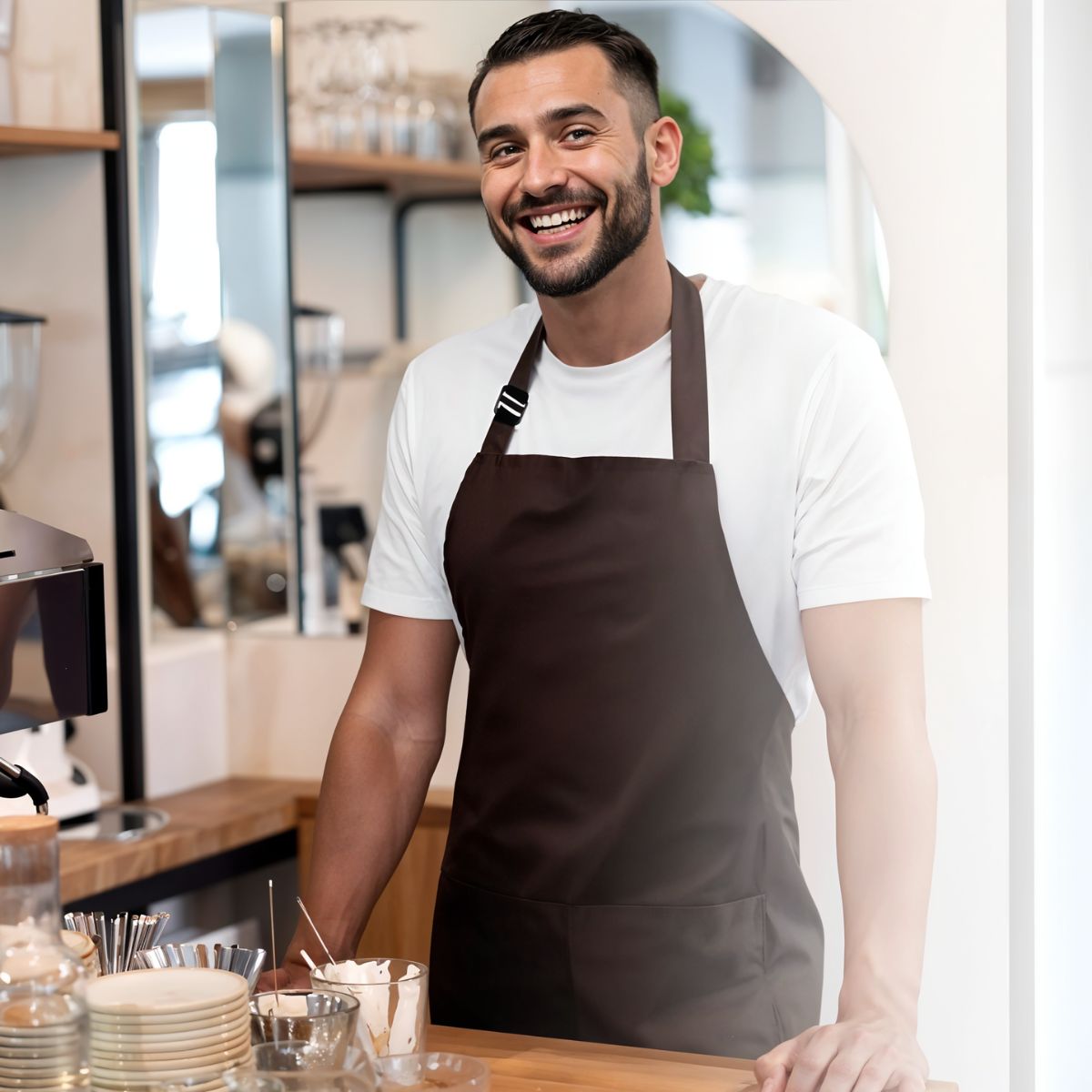 Biere Colour Apron with Pocket - 5