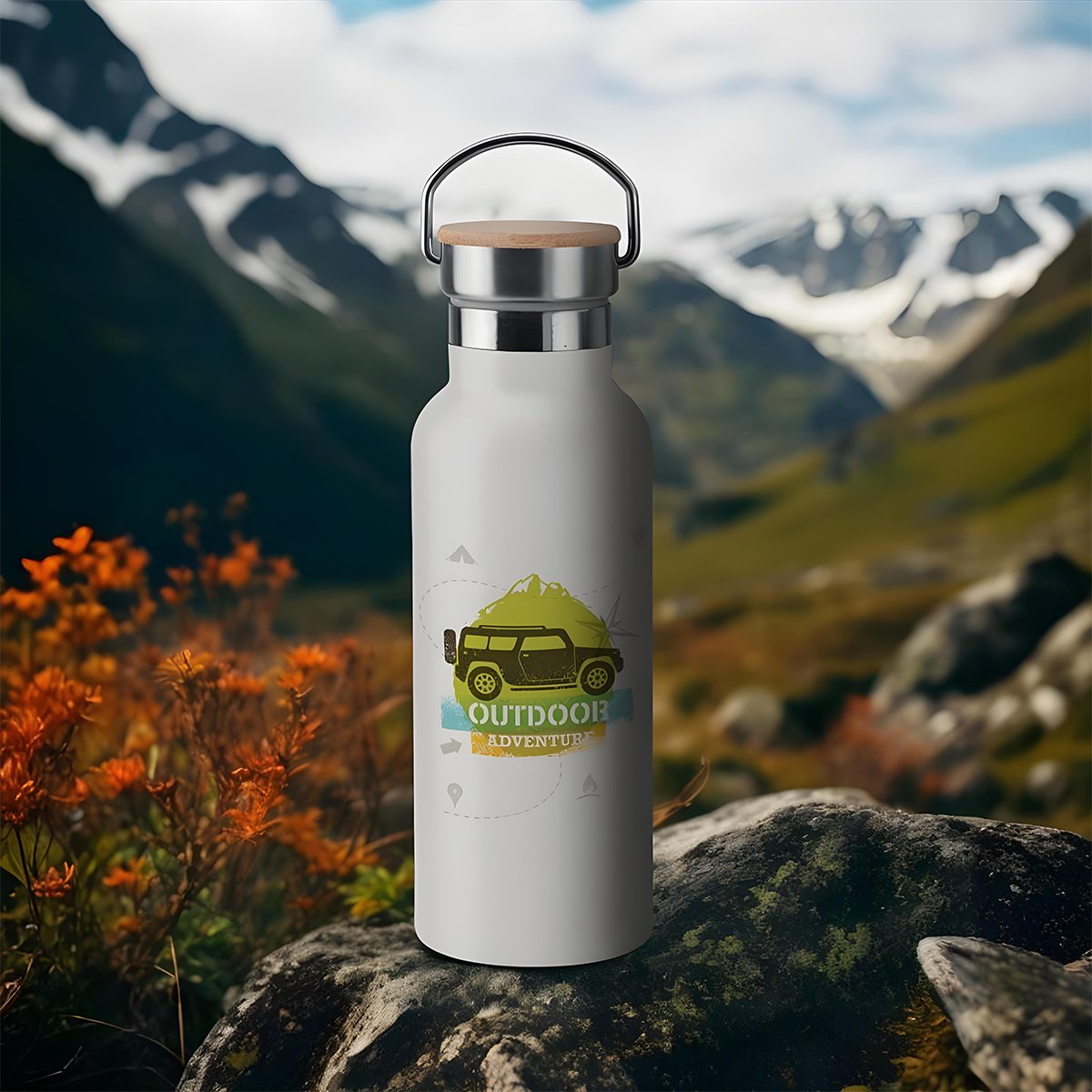 Sub Double Wall Stainless Steel Flask - 3