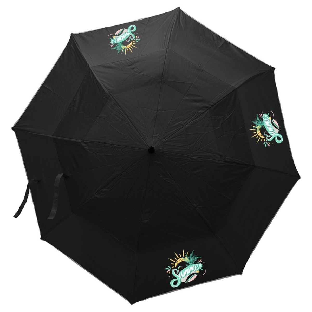 Reflective Piping Windproof Umbrella - 6