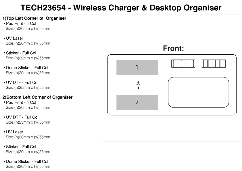 Wireless Charger & Desktop Organiser view